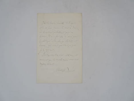 Lettre autographe signée. BRÉAL (Michel)