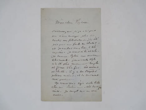 Lettre autographe signée. BOUILHET (Louis)