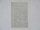 Lettre autographe sign&eacute;e. BOUILHET (Louis)