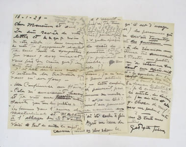 Lettre autographe signé