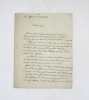 Lettre autographe sign&eacute;e. CHAUBARD (Louis Athanase)