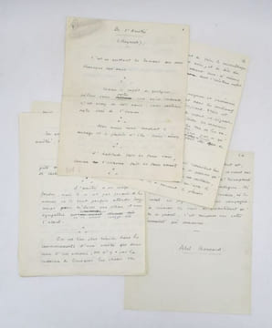 De l'amitié : manuscrit autographe signé. BONNARD (Abel)