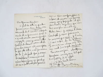 Lettre autographe signée