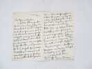 Lettre autographe sign&eacute;e. BERNSTEIN (Henri)