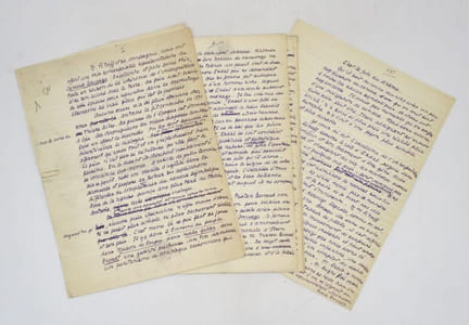 Le Canard sauvage d'Ibsen : manuscrit autographe signé
