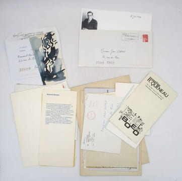 Ensemble de documents relatifs à Raymond Queneau. [QUENEAU (Raymond)