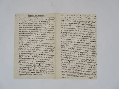 Propos d'un Normand : manuscrit autographe signé