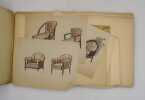 Ensemble de 40 dessins de mobilier Art d&eacute;co. [ART D&Eacute;CO]