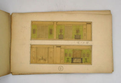 Ensemble de 40 dessins de mobilier Art déco