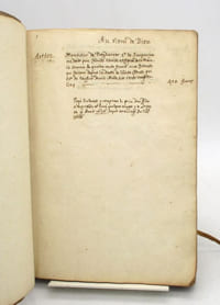 Livre de raisons de Pierre de Navailles et carnets de 7 gouaches de style cubiste