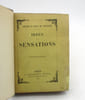 Id&eacute;es et Sensations. GONCOURT (Edmond et Jules de)