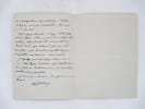 Lettre autographe sign&eacute;e. HERVIEU (Paul)