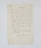 Lettre autographe sign&eacute;e. BOUCHOR (Maurice)
