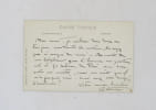 Carte autographe sign&eacute;e. COLETTE