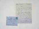 Lettre autographe sign&eacute;e. FORT (Paul)