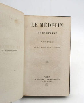 Le Médecin de campagne. BALZAC (Honoré de)