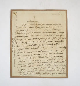 Lettre autographe signée