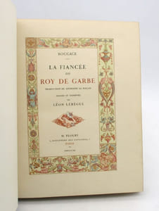 La Fiancée du Roy de Garbes