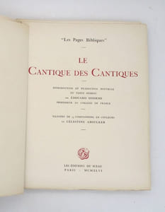 Le Cantique des Cantiques