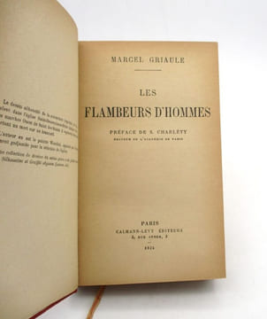 Les Flambeurs d'hommes. GRIAULE (Marcel)