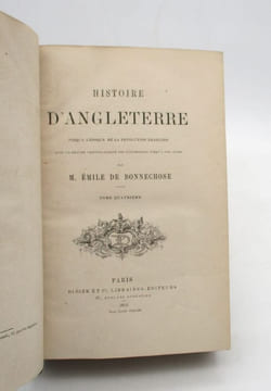 Histoire d'Angleterre jusqu'à l'époque de la Révolution française. BONNECHOSE (Émile de)