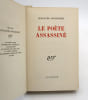 Le Po&egrave;te assassin&eacute;. APOLLINAIRE (Guillaume)
