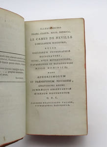 Aphorismoi kai Prognostikon. Aphorismi et praetionum liber Recensuit, notasque additit Eduardus-Franciscus-Maria BOSQUILLON...