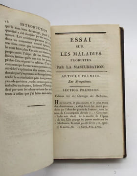 L'onanisme. Dissertation sur les maladies produites par la masturbation. Nouvelle édition considérablement augmentée.. TISSOT (D. M.)