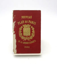 Nouveau plan de Paris en 20 arrondissements, 1861.