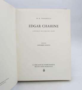 Edgar Chahine. Catalogue de l'oeuvre gravé.