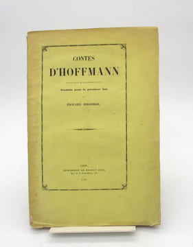 Contes d'Hoffmann. Traduits pour la première fois par Édouard Degeorge. [Lyon]. HOFFMANN, DEGEORGE (Edouard)