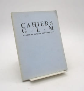 Cahiers GLM. Huitième cahier, octobre 1938.