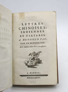 Lettres chinoises, indiennes et tartares à Monsieur Paw, par un Bénédictin, avec plusieurs autres pièces intéressantes.