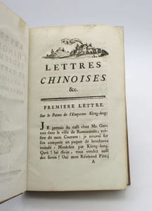 Lettres chinoises, indiennes et tartares à Monsieur Paw, par un Bénédictin, avec plusieurs autres pièces intéressantes.