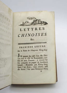 Lettres chinoises, indiennes et tartares à Monsieur Paw, par un Bénédictin, avec plusieurs autres pièces intéressantes.. [VOLTAIRE]