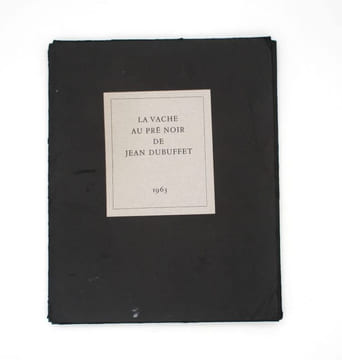 La Vache au pré noir de Jean Dubuffet. Lettre d'un imprimeur à un peintre et la réponse que celui-ci y fit.. DUBUFFET (Jean), BARNIER (Louis)