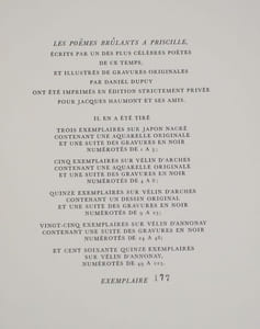 Poëmes brûlants à Priscille. (Curiosa)