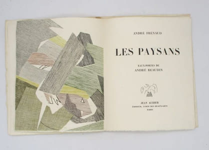 Les paysans. Eaux-fortes de André Beaudin.