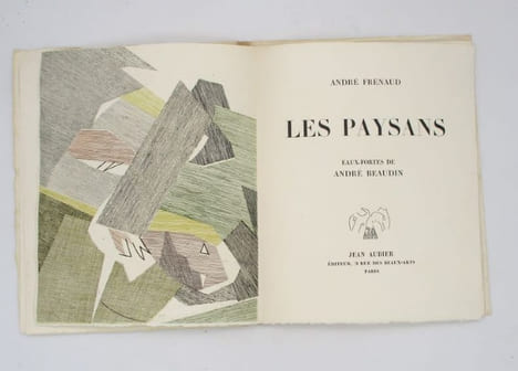 Les paysans. Eaux-fortes de André Beaudin.. BEAUDIN (André), FRENAUD (André)