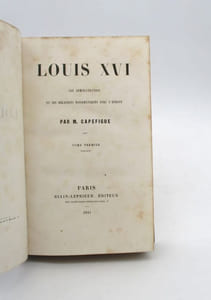 Louis XVI, son administration et ses relations diplomatiques avec l'Europe.