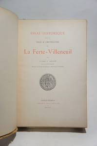 Essai historique sur la ville et chatellenie de La Ferté-Villeneuil