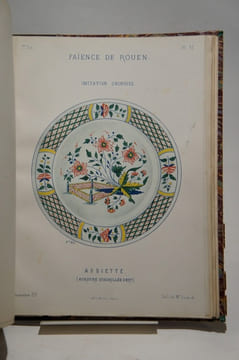 Histoire des faïences de Rouen pour servir de guide aux recherches des collectionneurs.. RIS-PAQUOT