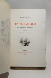 Contes parisiens du Second Empire (1866). Eaux-fortes de Pierre Vidal.