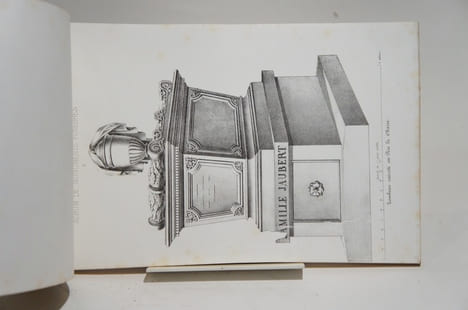 Monuments funèbres, dessinés et lithographiés par G. L. Adams & J. A. Leveil, architectes. Recueillis dans les principaux cimetières de Paris (Père ...