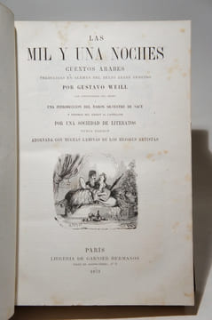 Las mil y una noches. Cuentos arabes. 1001 noches. (Mille et une nuits). undefined