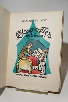 Diagnostics littéraires de MM. G. d'Annunzio, Louis Artus, René Bazin, Henry Bordeaux, Paul Bourget, Pierre Benoît, Blaise Cendrars, Jean Cocteau, ...
