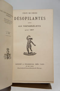 Choix de pièces désopilantes dédié aux Pantagruélistes pour 1867.