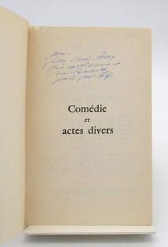 Comédie et actes divers.. BECKETT (Samuel)
