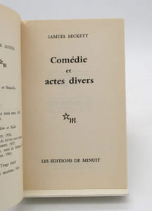 Comédie et actes divers.