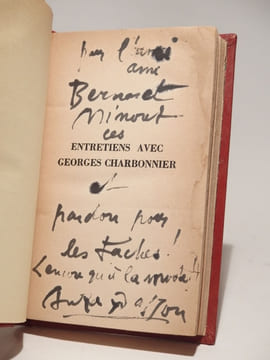 Entretiens avec Georges Charbonnier. Préface de Georges Limbour.. MASSON (André)